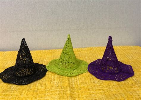 Witch hat with lace on etsy